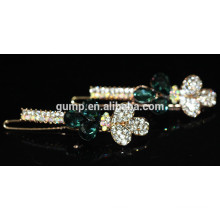 Heiße Verkaufs-Blumen-Entwurfs-Mädchen Rhinestone Hairgrip Kristallbarrettes